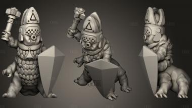 Mossfolk Cleric stl model for CNC